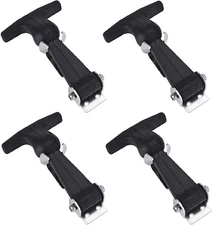 4 Packs Rubber Flexible Hasp T-Handle Draw Latches (Style 1..)