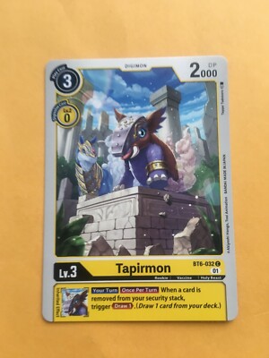 Tapirmon BT6-032 C Digimon CCG | Double Diamond Near Mint English