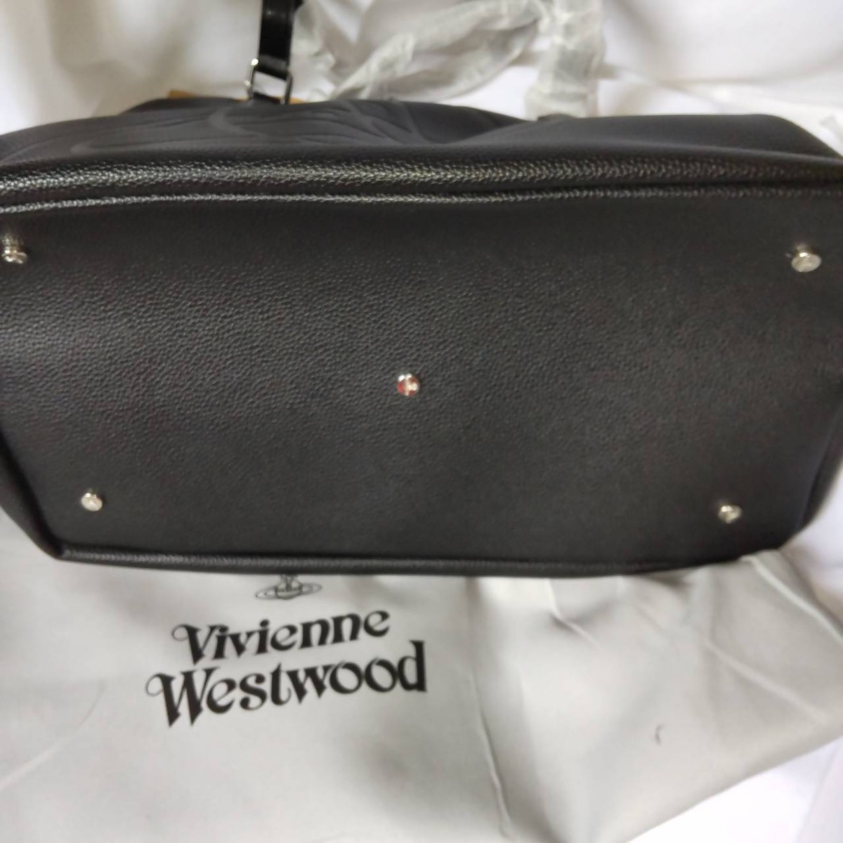 Vivienne Westwood hamilton トートバッグ Vivienne Westwood Hamilton Tote Bag Orb Logo Leather Grain