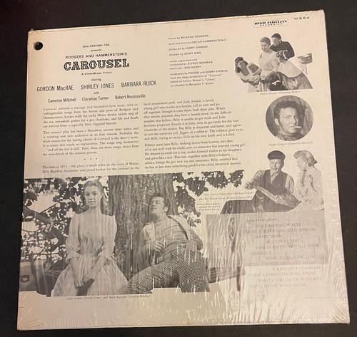 Carousel Motion Picture Soundtrack LP 1956 Vinyl Album Shirley Jones Shrink - Foto 4 di 9