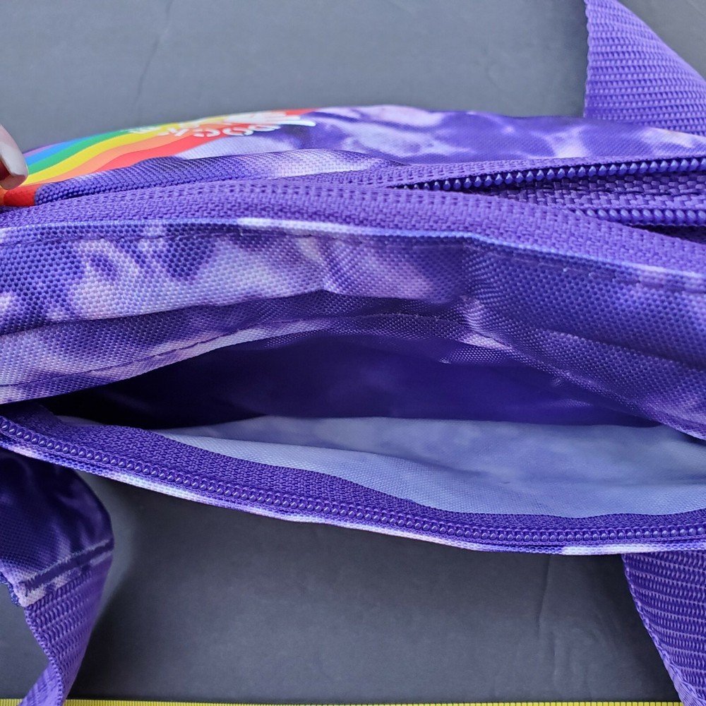 Pride Rainbow Tie Dye Fanny Pack Adjustable Unisex Belt Bag Purple
