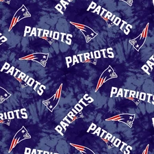 New England Patriots NFL AFC East Flannel Fabric