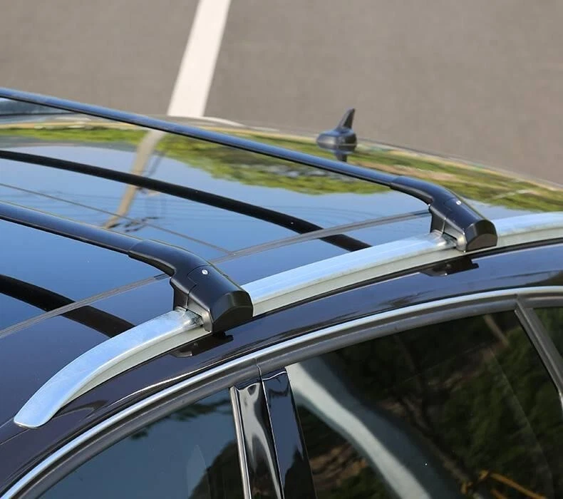 Barra transversal de pintura de 2 piezas para barras de techo Cagro de aluminio negras para BMW X6 2016-2019 Foto 3 de 4