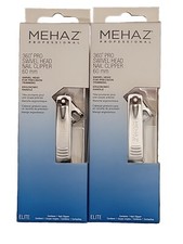 Mehaz Professional Stainless Steel 360 Pro Swivel Head Nail Clipper Pack of 2 