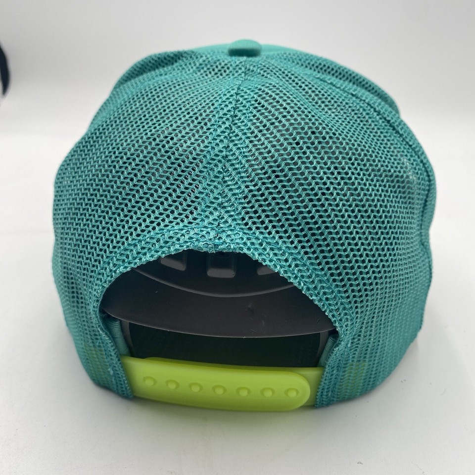 Mountain Dew Baja Hat Lids Exclusive SnapBack Trucker Foam Mesh Teal