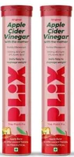 Plix ACV Apple Cider Vinegar Effervescent For Weight Loss - Apple (Pack OF 2)