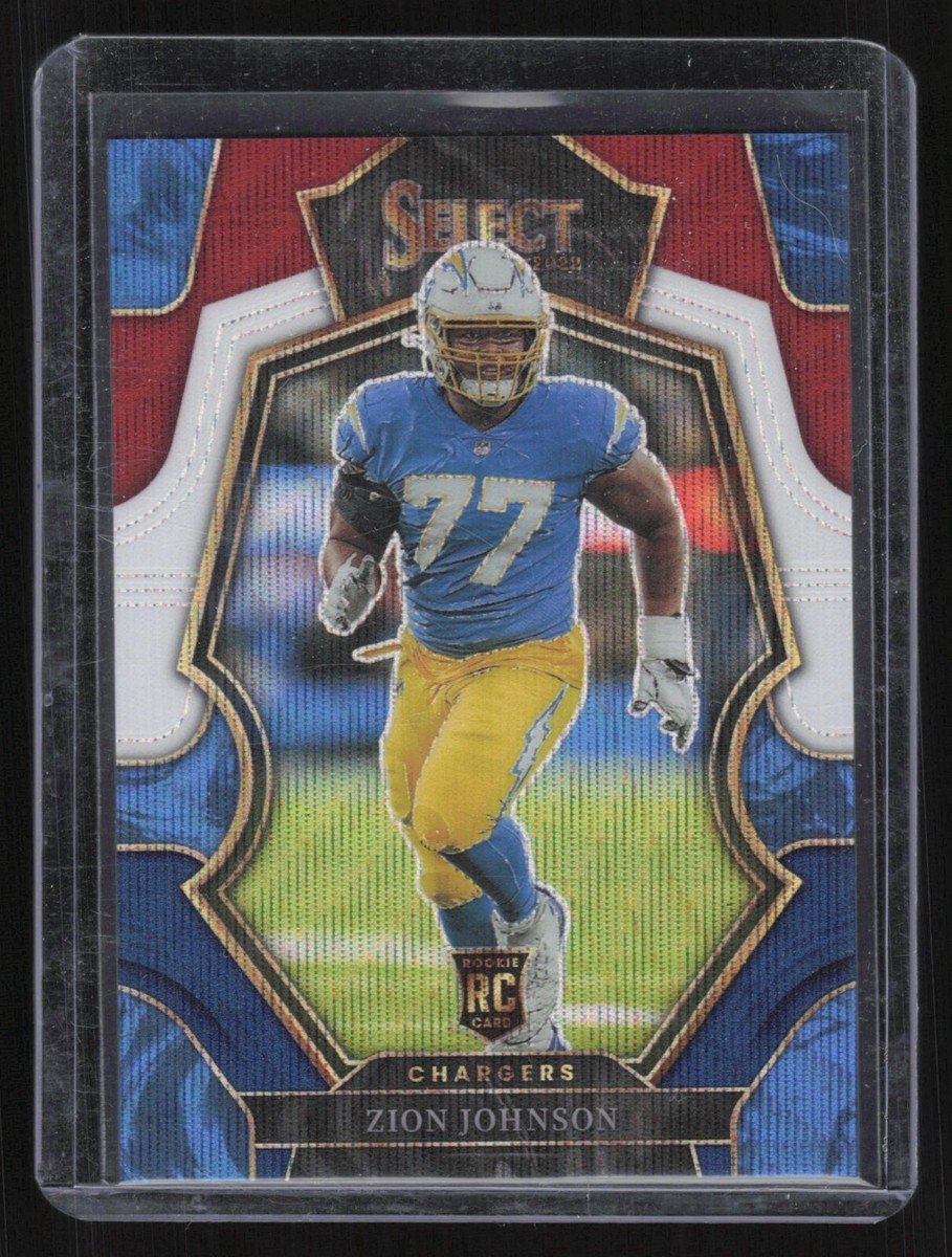 2022 Panini Select Zion Johnson #156 Red White Blue Tri Color