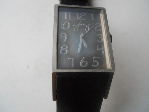 Frank Gehry Fossil women's blk leather 