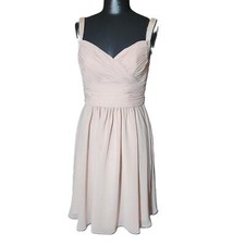 Sorella Vita Womens Light Pink Sleeveless Ruched Dress Size US 10