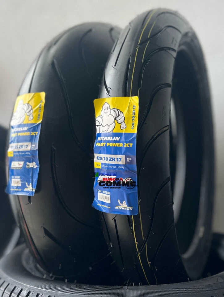 COPPIA 120/70 ZR17 + 180/55 ZR17 MICHELIN DOT 2025/24 PILOT POWER 2CT BIMESCOLA - Bild 3 von 4