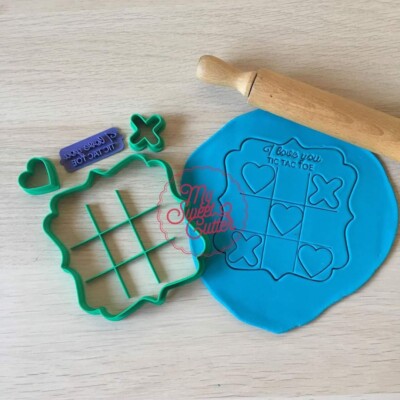 Valentinstag Spiel Tic Tac Toe Love Liebe Keksformen Ausstecher