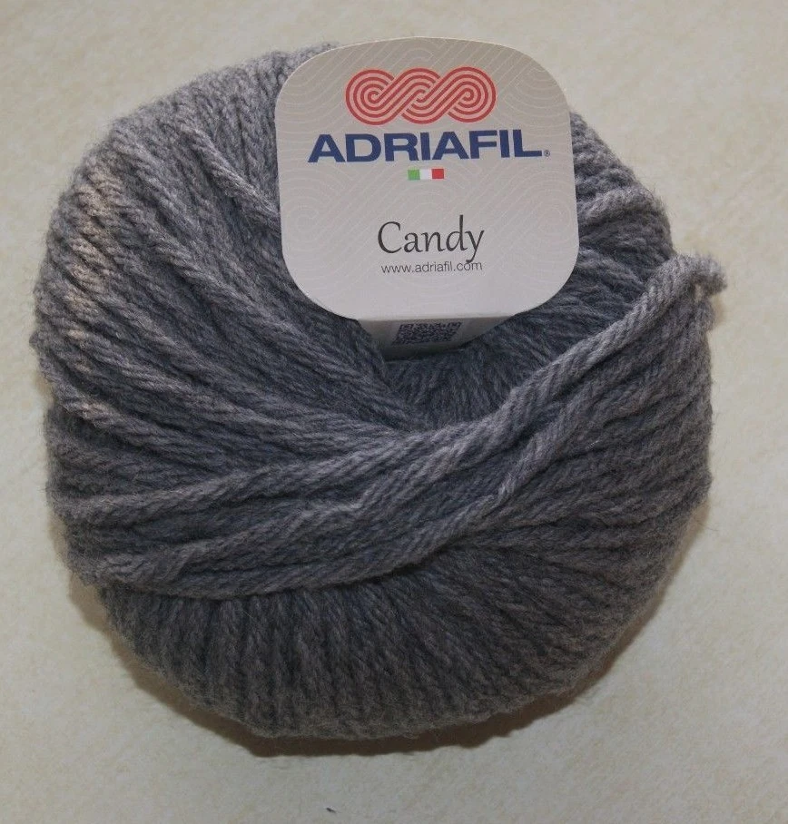 pelote de laine Adriafil candy gris n° 37 - Photo 1/1