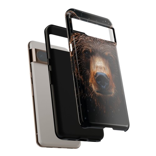 Brown Grizzly Bear Rain - Phone Ink Cover Case for iPhone, Galaxy, Pixel - 第 153/281 張圖片
