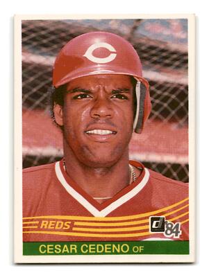Cesar Cedeno 1984 Donruss #306 Cincinnati Reds EX-MINT