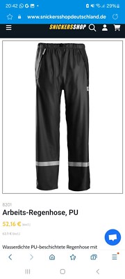 Snickers Arbeits Regenhose