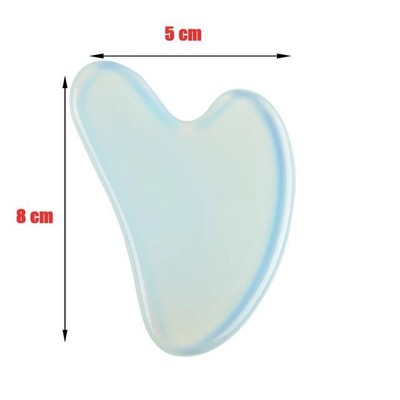 Natural Stone Jade Gouache Scraper Rose Quartz Facial Gua Sha Tools Neck Massage