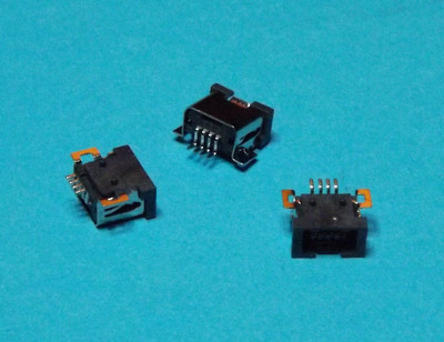3 X USB Aiptek Mini B Buchse 4-Polig Stecker zum Löten Female Plug SMT SMD