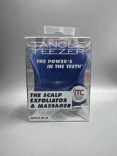 TANGLE TEEZER The Scalp Exfoliator and Massager - Blue - Wet & Dry Use BNIB