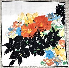 Vintage Scarf Leonardi Multicolor Floral Print