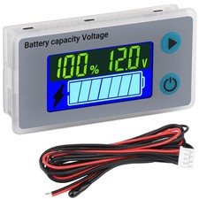 RV Battery Monitor 12v, 10-100v Digital Voltage Meter Battery Capacity Tester...