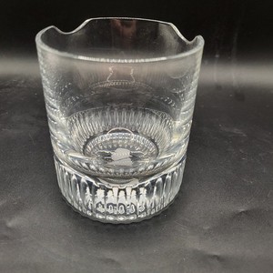 Davidoff Winston Churchill Crystal Whiskey Spirit Glass with Cigar Rest Rare