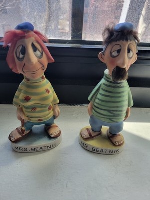 Lipper and Mann Porcelain Beatnik Couple
