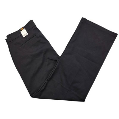 Lee Plus Ultra Lux Comfort Regular Fit Mid Rise Black Trousers Size 20W Med NWT