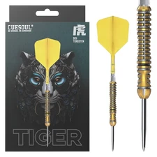 CUESOUL Chinese Zodiac ‘TIGER’23g Steel Tip 90% Tungsten Dart Set