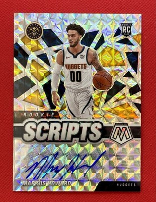 2020-21 Panini Mosaic Markus Howard Silver Prizm Rookie Scripts RC Auto #RS-MHO