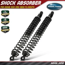 2x Rear Shock Absorber with Coil Spring Load Adjusting for Dodge D100 Plymouth