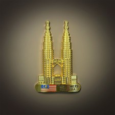 Petronas Twin Towers, Malaysia Tourist Souvenir Metal Fridge Magnet GIFT IDEA