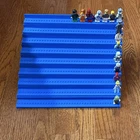Blue Plastic Minifigure Display Stand for LEGOs (MINI FIGS NOT INCLUDED)