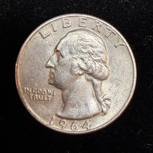 90% Silver - 1964 Washington Quarter  - 08-72
