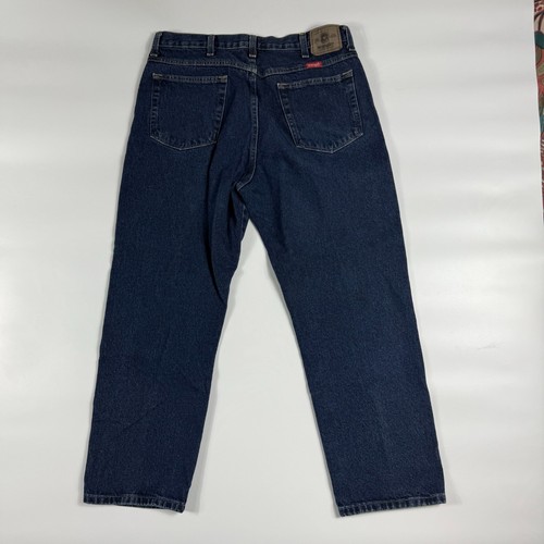 Jeans Wrangler uomo 38x29 blu denim vestibilità regolare comfort vita flessibile 96501MR - Foto 2 di 10
