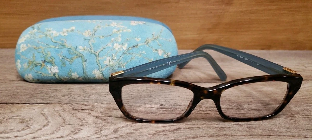 Tory Burch TY2049 1359 Eyeglasses Tortoise Blue Full Rim Frames 51-17-135 Tory Burch TY2049 1359 Eyeglasses Tortoise Blue Full Rim  main image 4