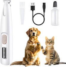 Upgraded Dog Paw Trimmer with LED Light, Paw Trimmer for Dogs Electric, Cordless