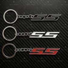 Chevrolet SS Metal Emblem Keychain – Durable Logo Key Ring | 3 Colors