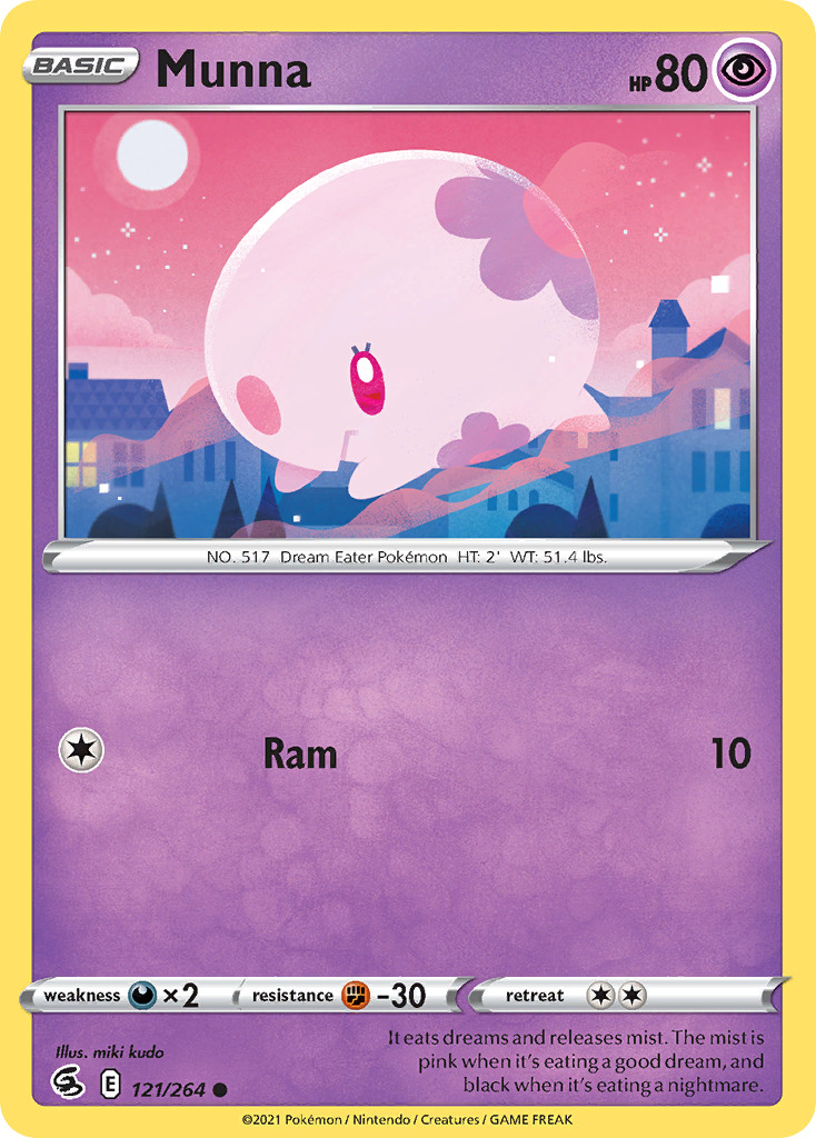 Munna 121/264 Fusion Strike Common Pokemon NM/M