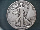1938-D  Liberty Walking Half,  Circulated Ave, .3617 Oz Silver (US-8948)