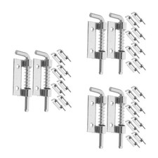 3 PCS Security Bolt Latch Heavy Duty Slide Gate Cabinet Door Spring