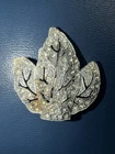 Vintage Art Deco Rhinestone Leaf Fur Clip Dress Clip Silver Tone Estate Jewelry