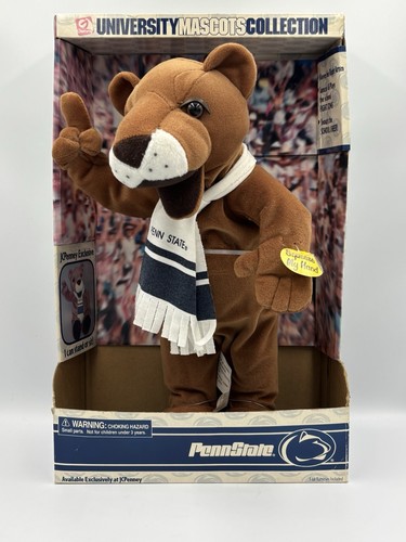 Vintage 2001 neu im Karton Gemmy Penn State University Maskottchen Sammlung Nittany Löwe getestet