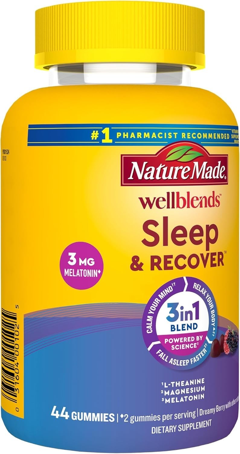 Nature Made Wellblends Sleep and Recover, Sleep Aid with Melatonin 3mg to Suppor