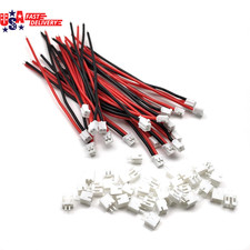 20 Sets JST-PH 2.0mm 2 Pin Connectors Mini Micro Male to Female Plug with 10cm 2