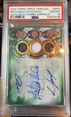 2019 TOPPS TT FERNANDO TATIS JR./LUIS URIAS/MANNY MACHADO  #13/18 PSA 10 AUTO