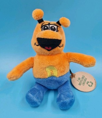 AIDA Dodo Buchstabe D Stofftier Klein 17 cm Plüsch Maskottchen Blau Orange