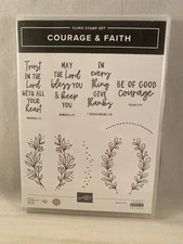 COURAGE & FAITH Stamp Set Stampin Up Give Thanks Bless You Trust In Lord 2508