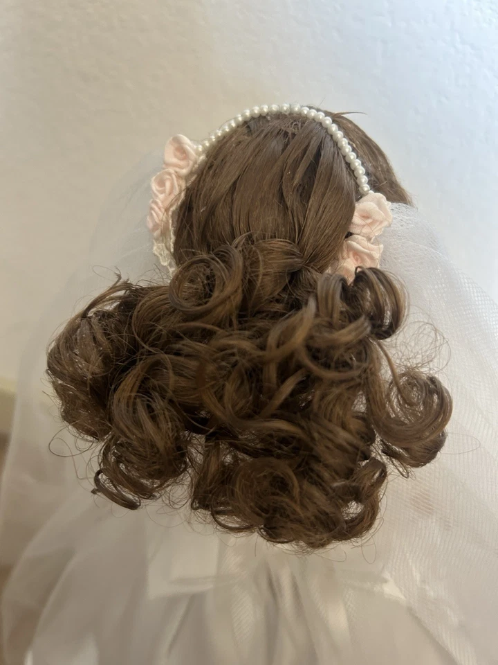 Muñeca Novia Porcelana “Junio” por Patricia Rose 1999 Espalda Poco agrietada Foto 4 de 4