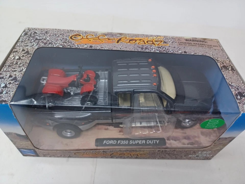 Новый Ray Off-Roadz Ford F350 Super Duty с красным ATV 1:32 литой - Изображение 3 из 4