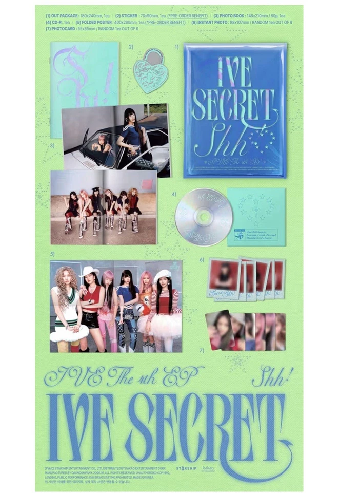 IVE 4th EP "IVE SECRET" Shh! ver. * Foto 3 de 3